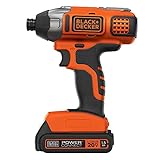 BLACK+DECKER 20V MAX* POWERCONNECT 1/4 in. Cordless Impact...