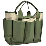 Garden Tool Bag, Gardening Tote With Pockets Canvas...