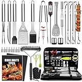 34Pcs Grill Accessories Grilling Gifts for Men, 16 Inches...