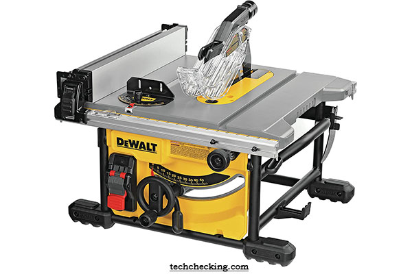 yellow color table saw