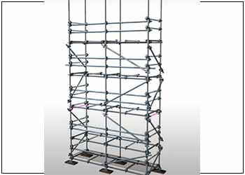 H-frame or facade scaffolding