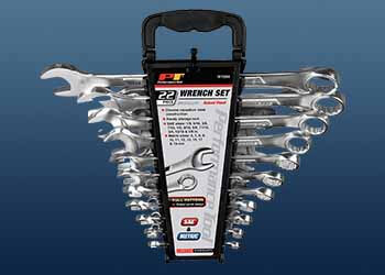 Different sizes wrenches